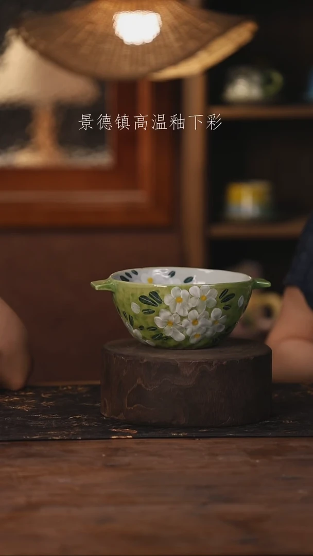 陶瓷景德镇高温釉下手绘陶瓷300