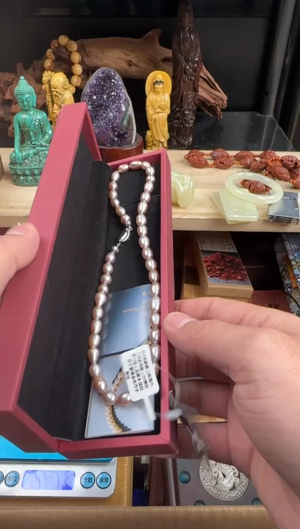 海水珍珠摆件银S925镶嵌粉丝专属链接专场