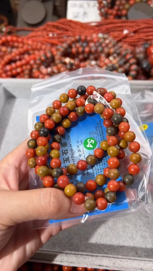 南红玛瑙手串未镶嵌新*7+
