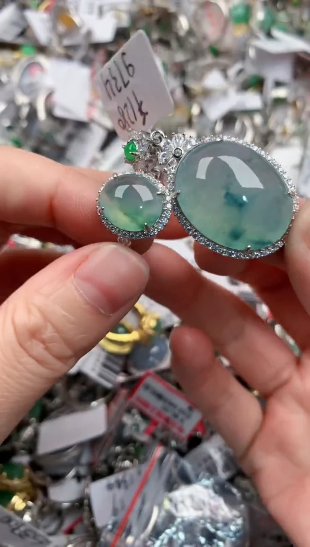 银S925镶嵌戒指翡翠121212---5