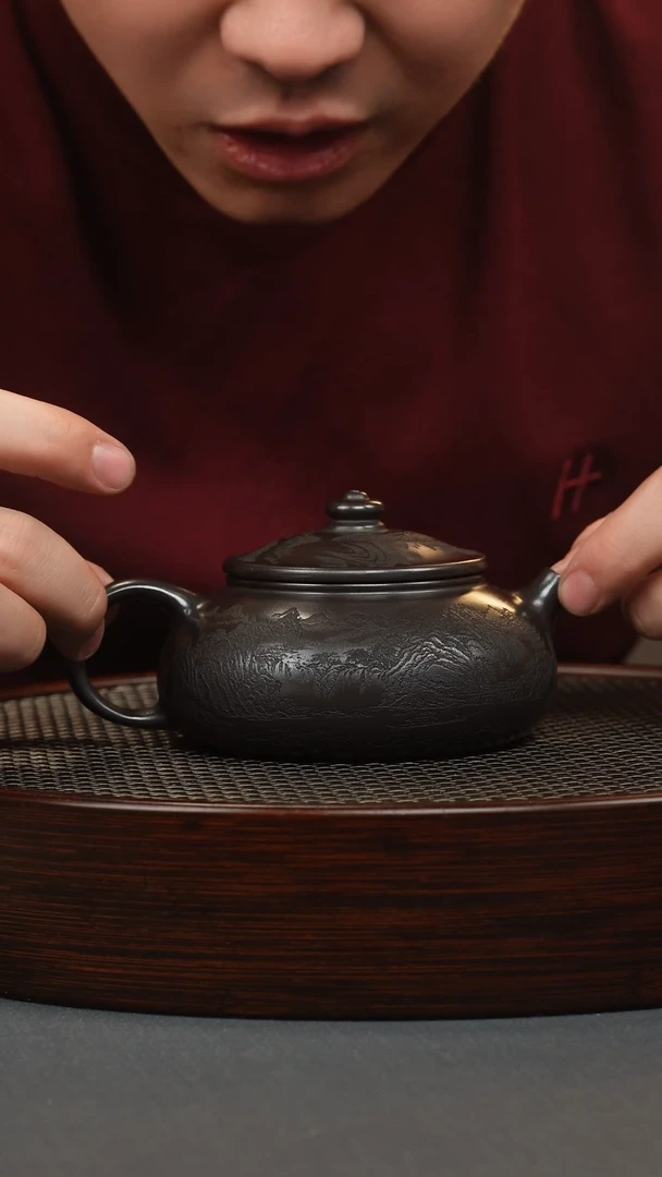 【闪购商品】紫砂茶壶石黄寒江壶