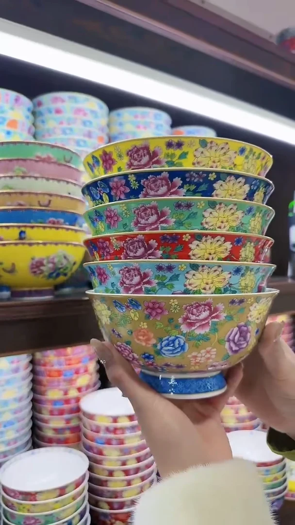 【闪购商品】瓷片6英寸面碗6个景德镇陶瓷