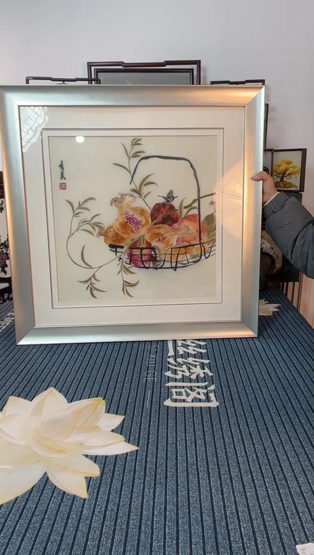 刺绣纯手工刺绣摆件