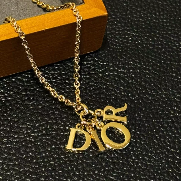 95新 DIOR/迪奥 满字母流苏项链