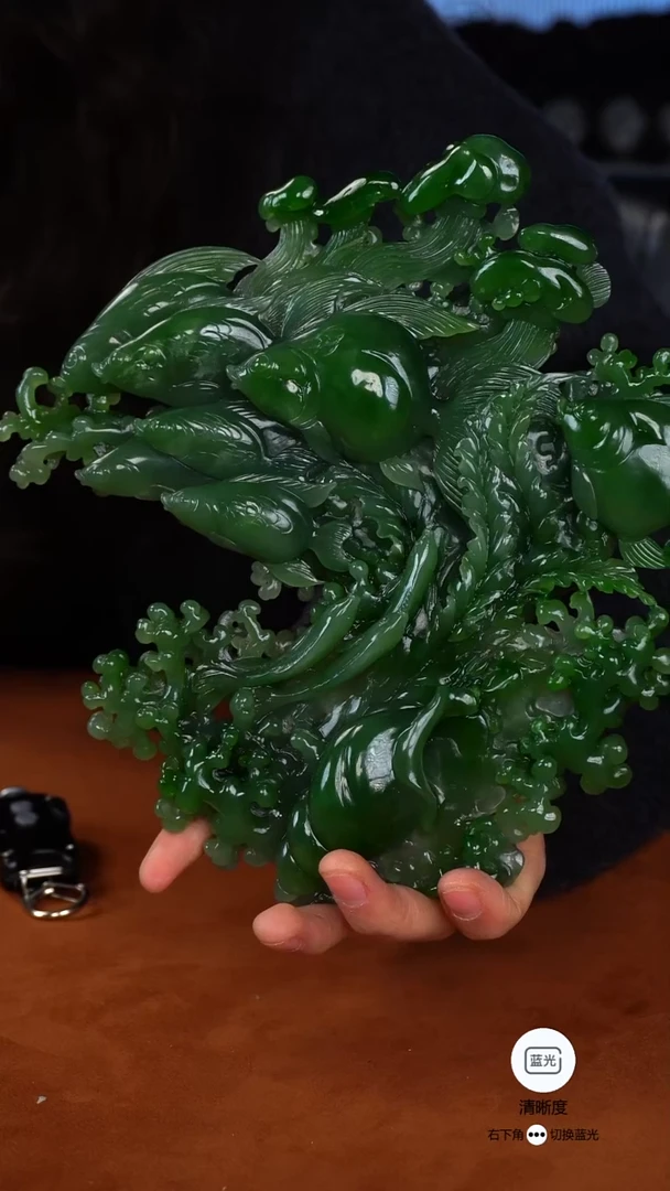 未镶嵌和田玉（碧玉）挂件008 摆件【可咨询】