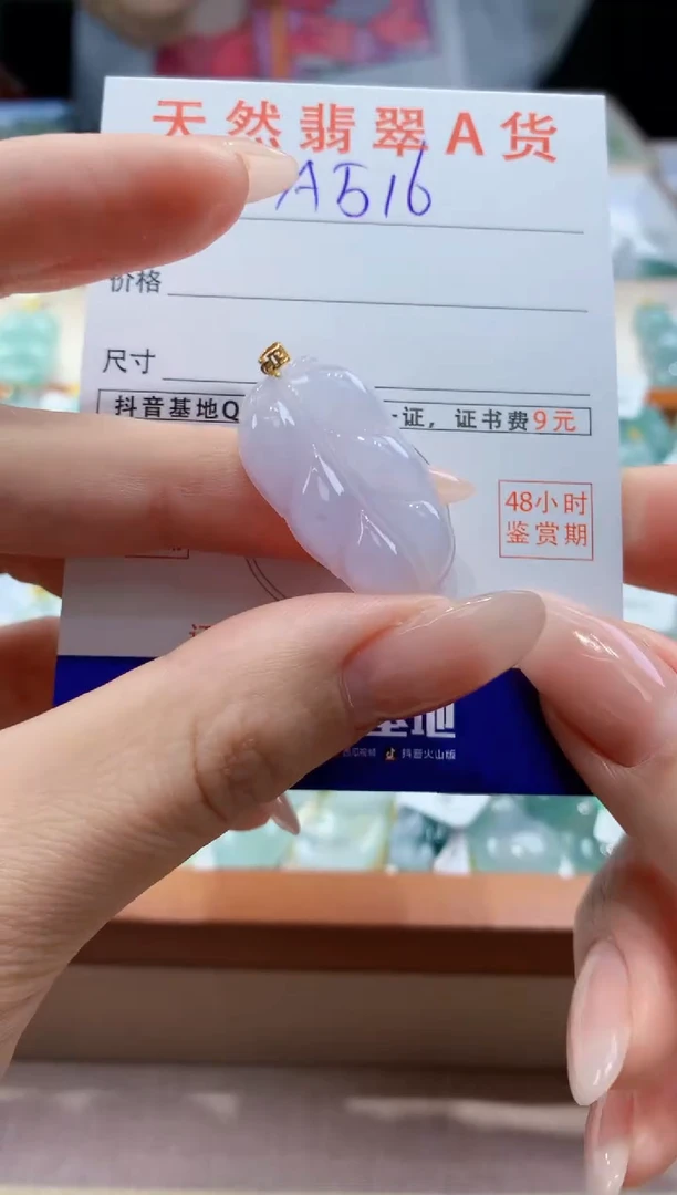 翡翠未镶嵌颈饰天然A货翡翠挂件