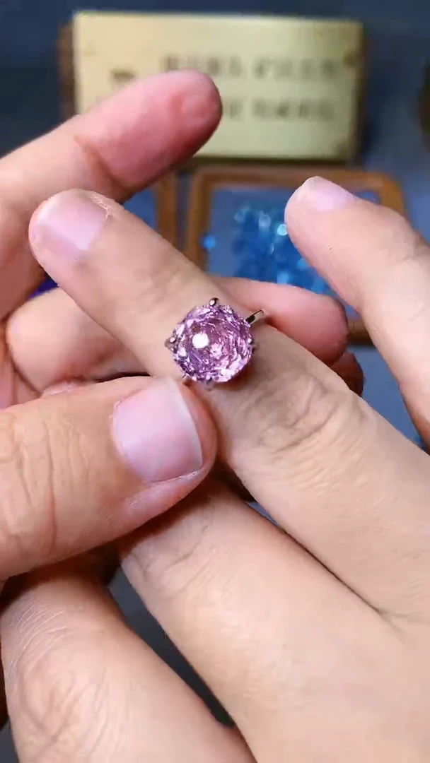 【闪购商品】水晶戒指银S925镶嵌1111