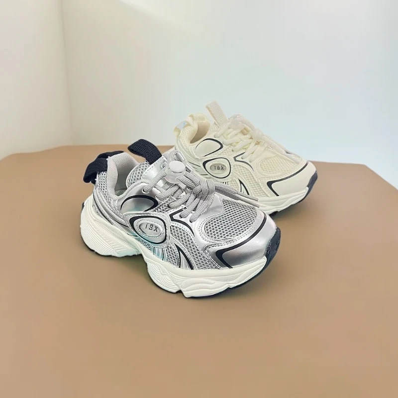 儿童运动鞋秋季新款儿童四季单里老爹鞋潮流男童中大童休闲63