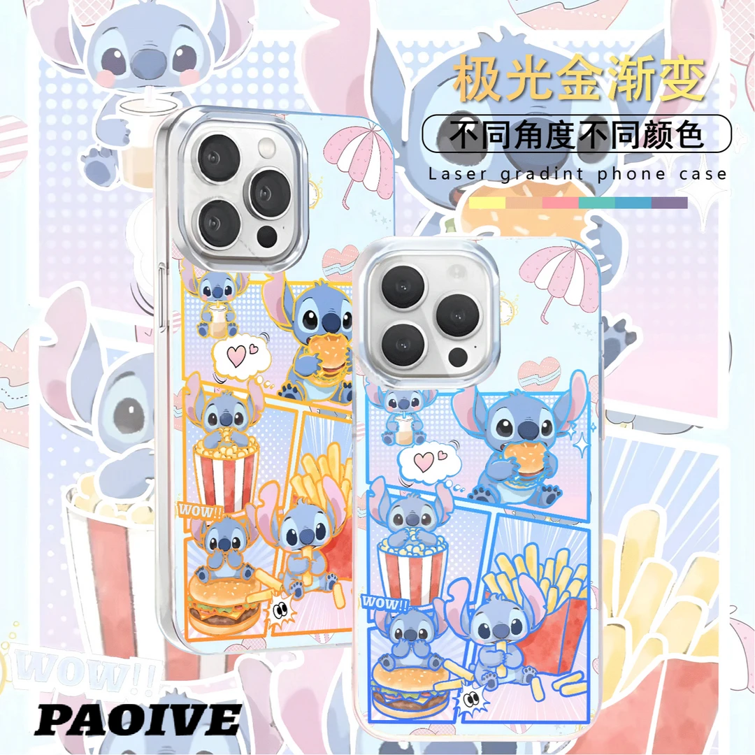 史迪仔适用苹果华为vivo一加iPhone小米红米一加极光手机壳壳