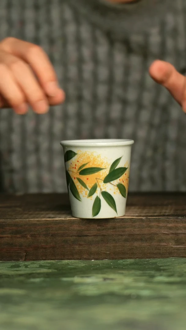 陶瓷青诗集手工手绘瓷器