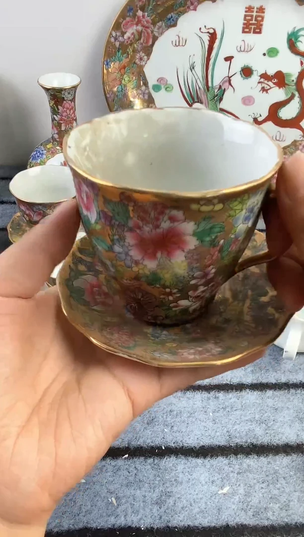 瓷片景德镇老厂瓷摆件