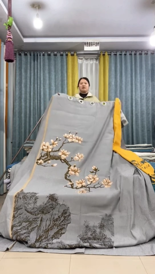 布 成品窗帘   5.9*2.65