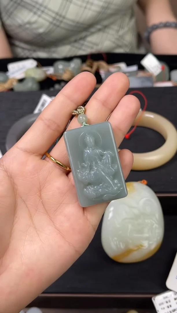 吊坠(不含链)未镶嵌和田玉吐拉牧场 文殊9009504