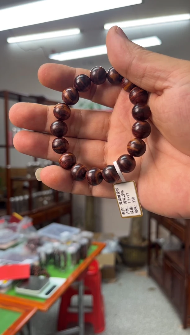 黄花梨/降香黄檀海南黄花梨1.2X18手串文玩手串（188）