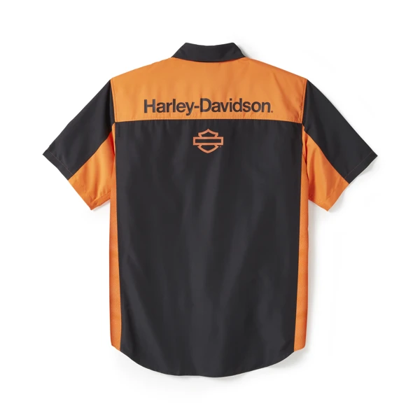 Harley Davidson/哈雷戴维森速干短袖衬衫/赛车T恤/96384-25VM
