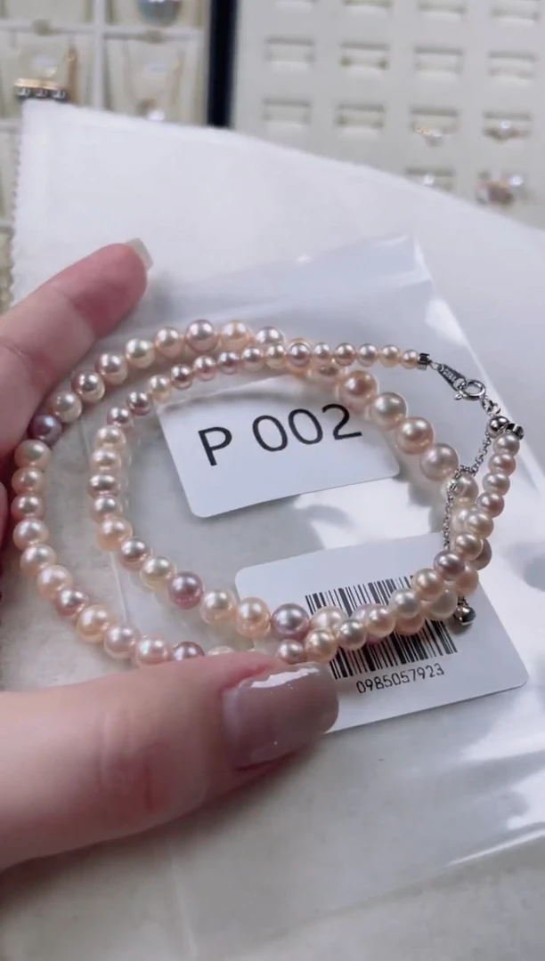 【闪购商品】淡水珍珠项链银S925镶嵌P02