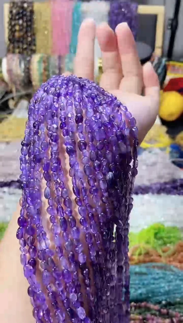 未镶嵌珠宝半成品水晶随行小紫水晶