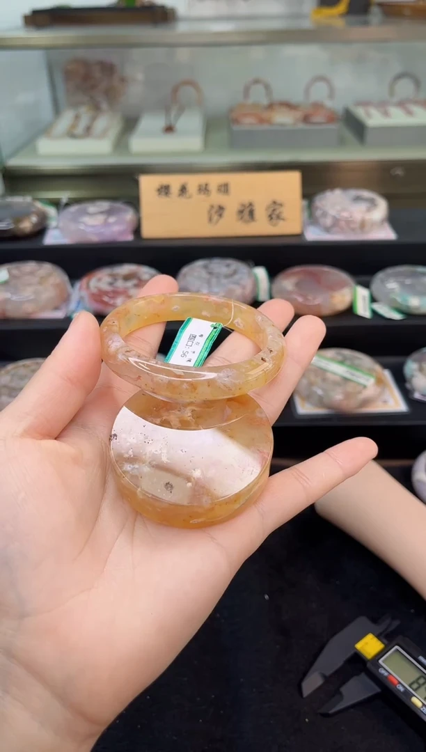 未镶嵌手镯石英质玉56圈口（赠品镯心）S93533