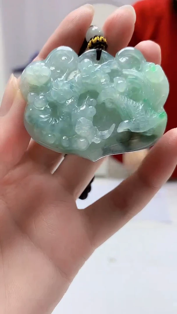 【闪购商品】定制翡翠未镶嵌4902zm-毛货挂件174喜上眉梢