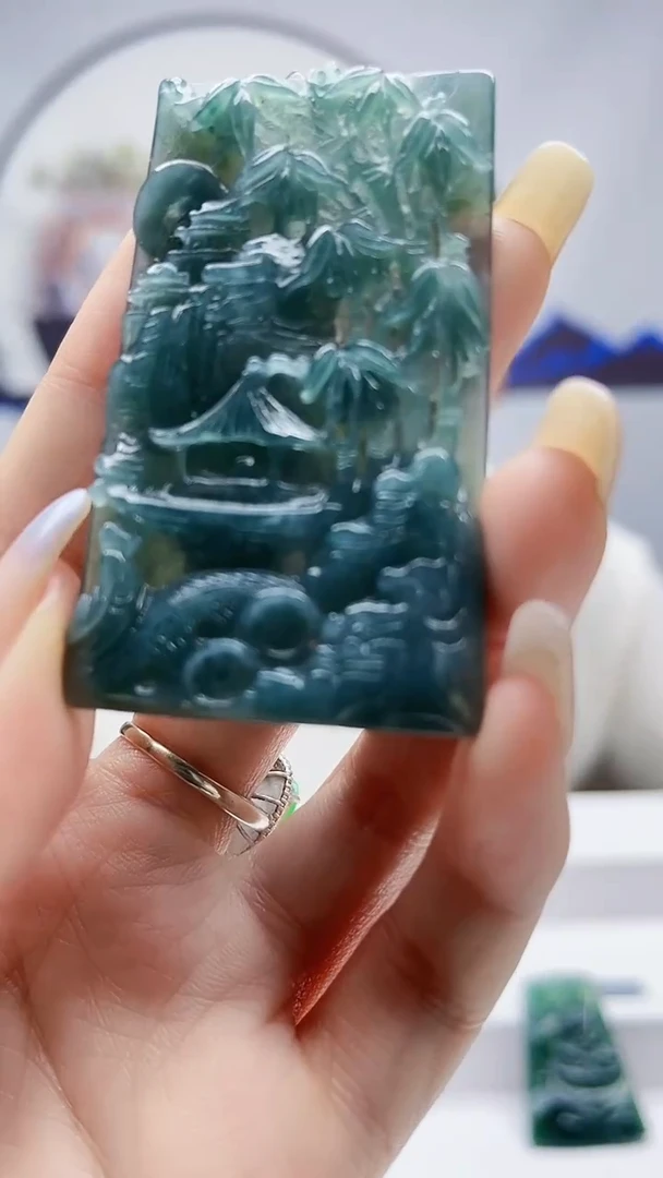 未镶嵌定制翡翠毛货挂件43