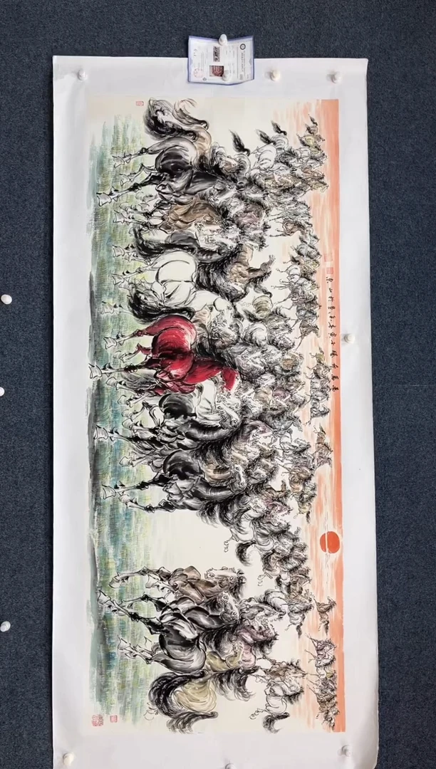 国画10.5zz-黄春香-八尺万马奔腾1