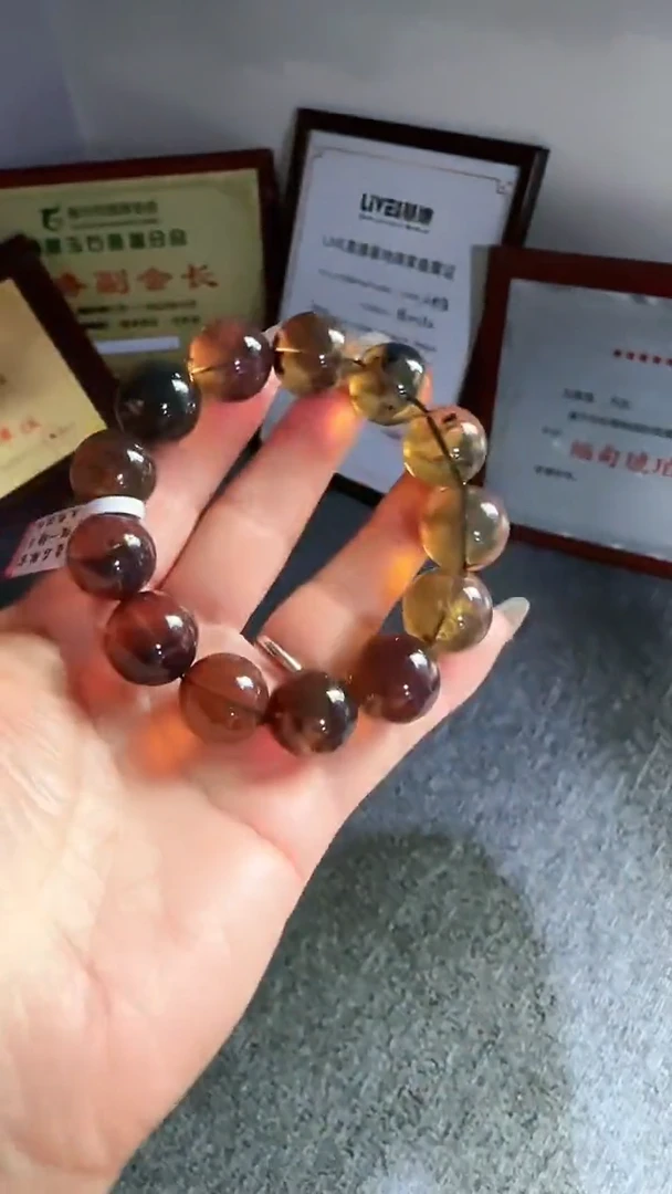 未镶嵌琥珀手串规格17微瑕灵草珀手串#10
