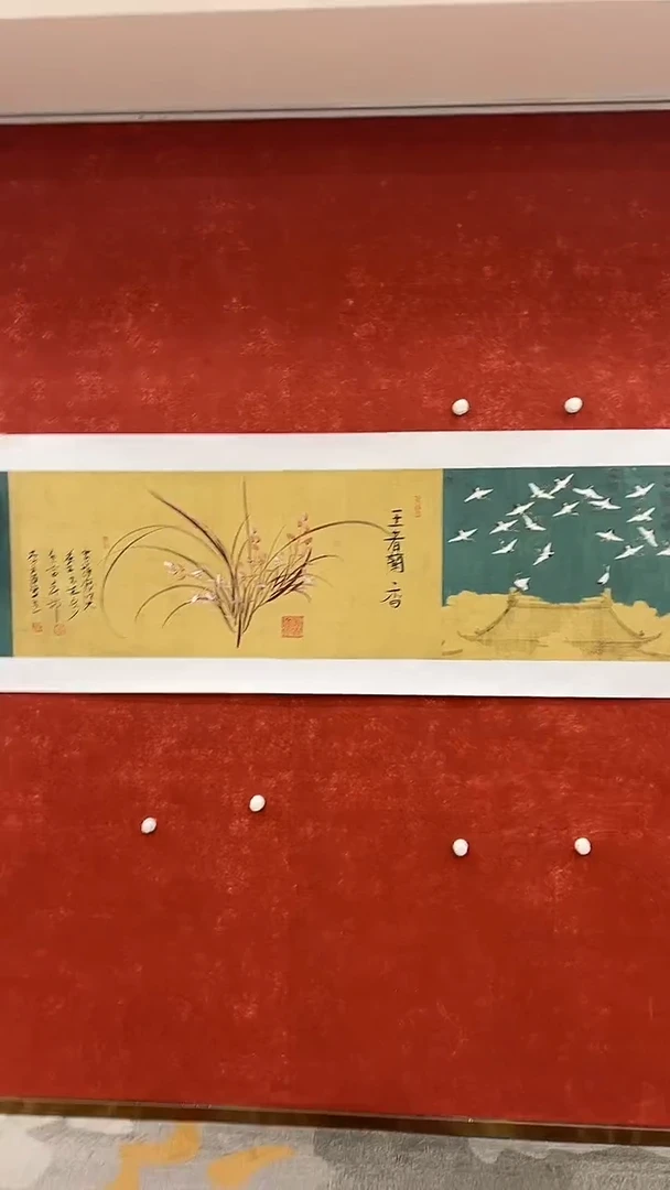 国画5.30-XY李玉莲-手绘兰花-B077