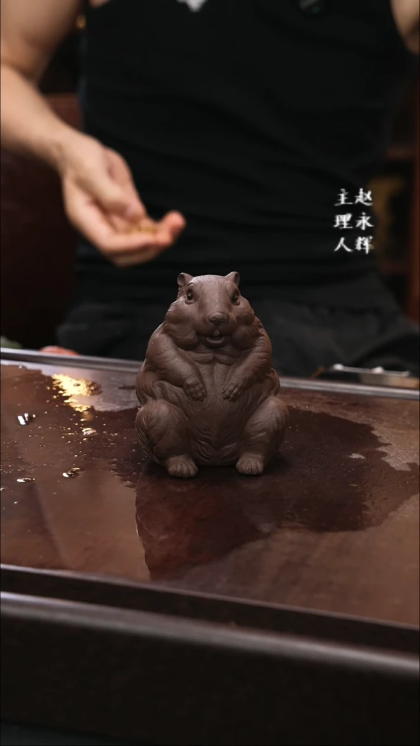 紫砂茶宠紫砂土拨鼠