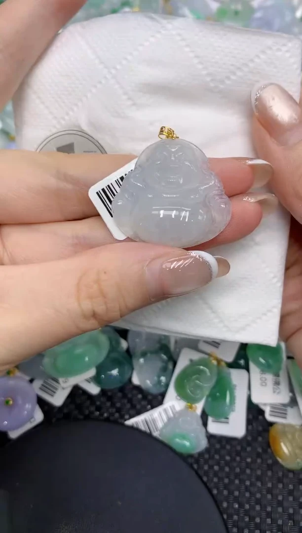 颈饰18K金镶嵌翡翠11111111