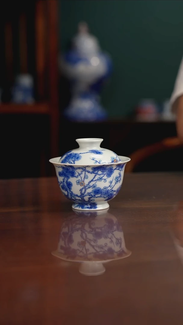 空山明月 新斗彩 松竹梅