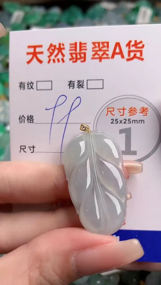翡翠18K金镶嵌颈饰13007231