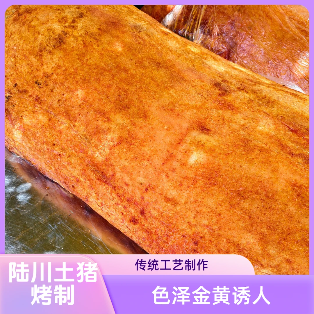 【买1斤送1斤】陆川烤全猪，土猪整只烤，加热即食抽真空顺丰冷链发货