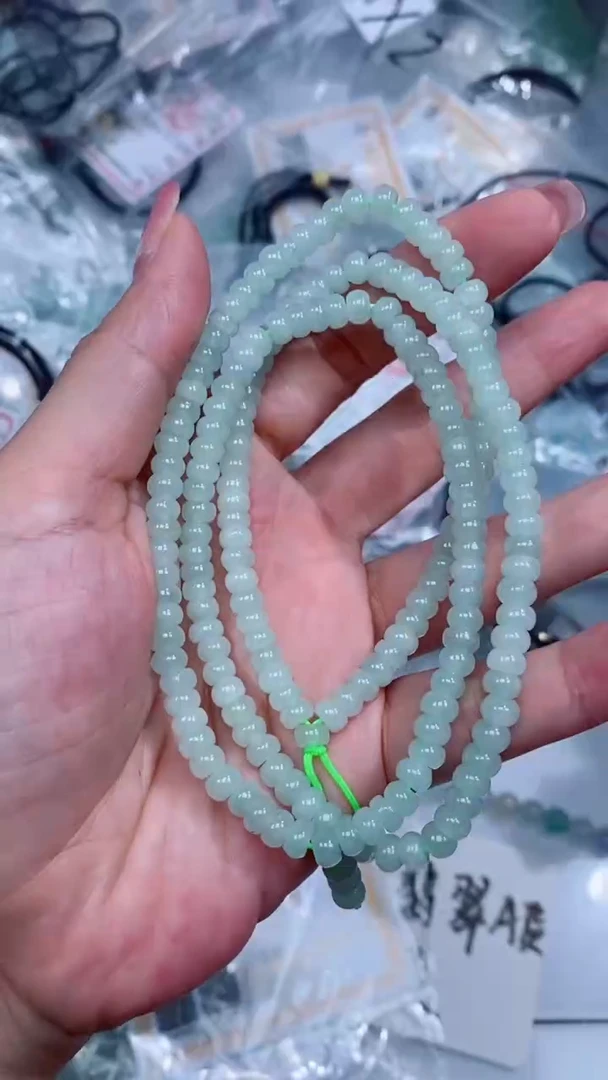 翡翠未镶嵌颈饰珠链