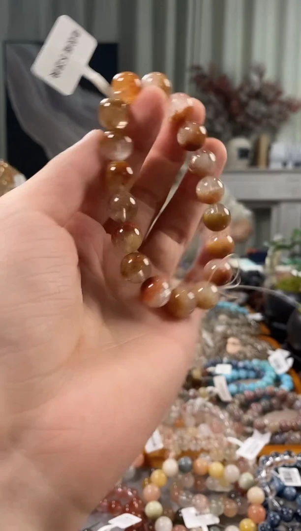 未镶嵌手链水晶黄幽灵半盆