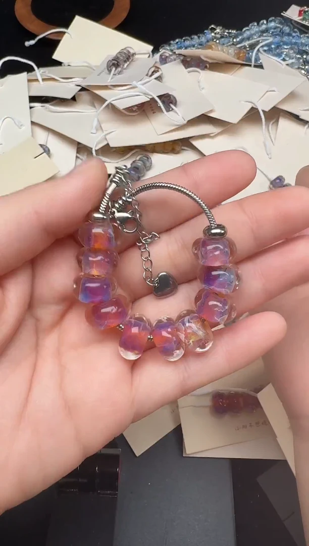 颈饰玻璃琉璃珠珠83