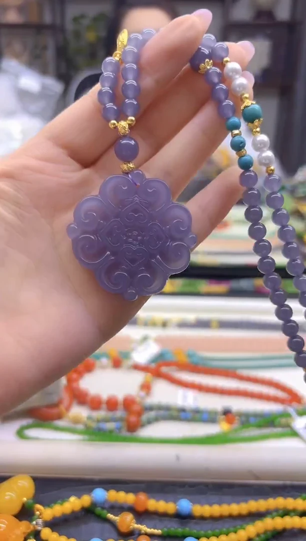 毛衣链未镶嵌和田玉DIY款M725