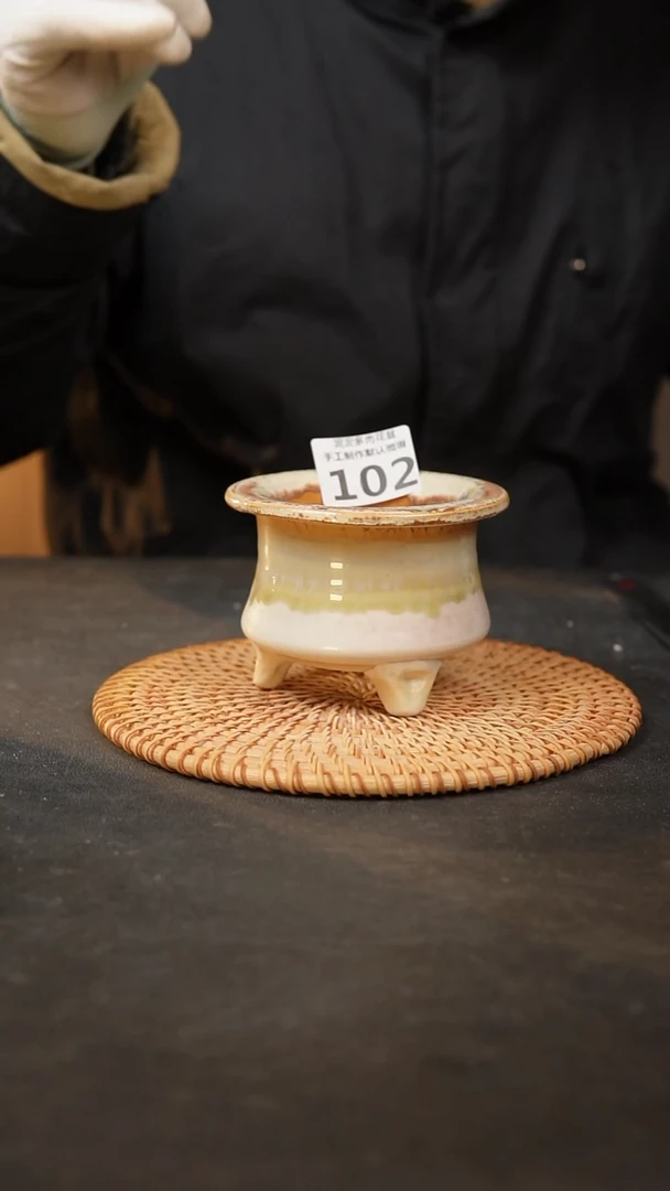 【闪购商品】瓷片102泥泥手工花盆