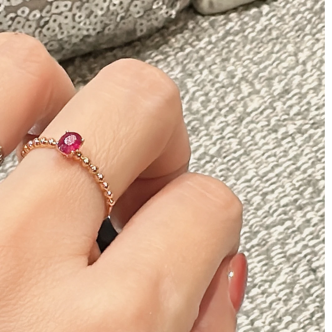 【范小粉专属】18K金 红宝石戒指