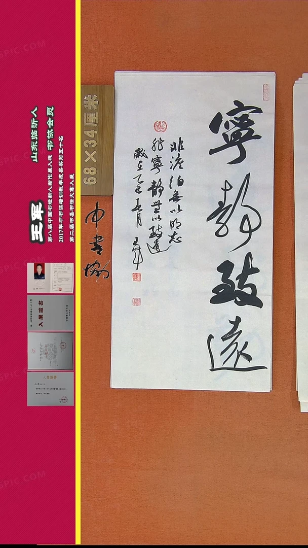 【闪购商品】书法425王军书法精品作品