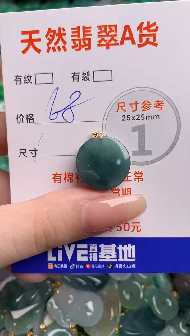 翡翠18K金镶嵌颈饰13002819