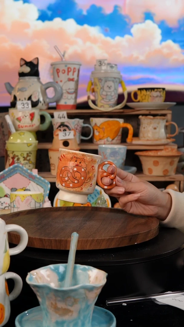 陶瓷双饮款景德镇手工陶瓷