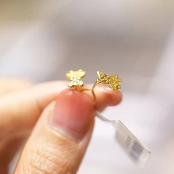 【巧玲专属】足金999卡通系列耳钉 经典时尚百搭