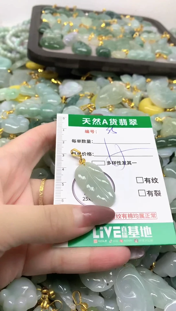 颈饰未镶嵌翡翠纯天然缅甸A货翡翠-35