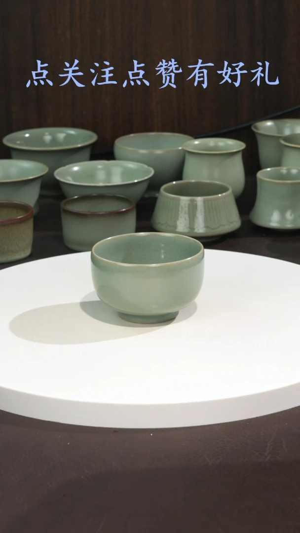 宣宝汝瓷原矿原釉手工作品瑕疵