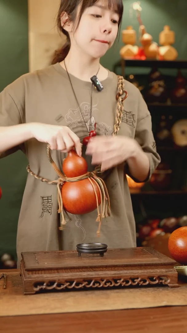 123号精品天然大漆酒葫芦一物一拍~