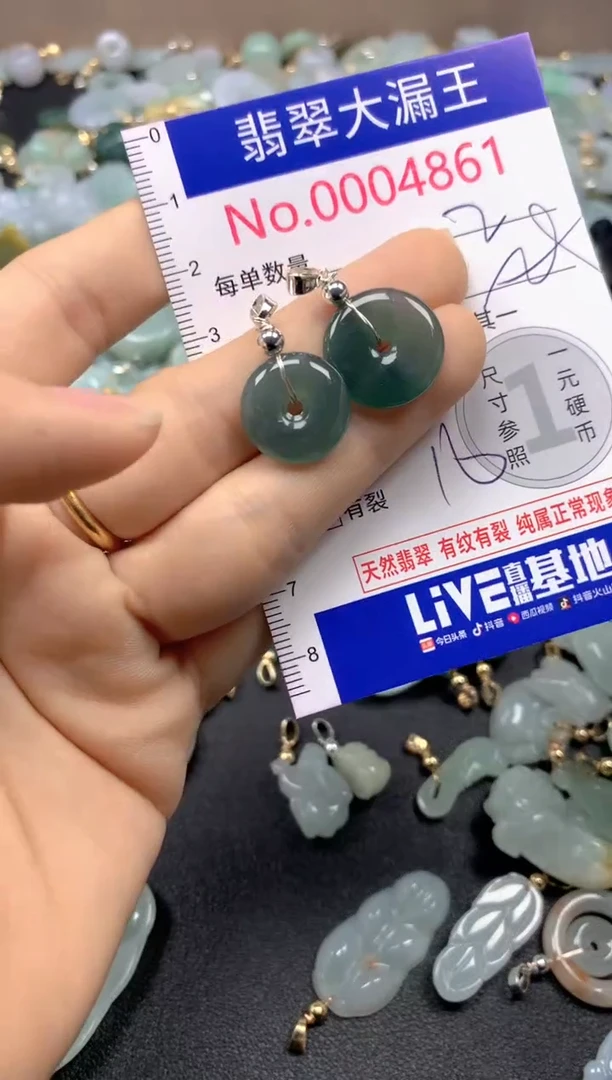 翡翠未镶嵌吊坠(不含链)4861