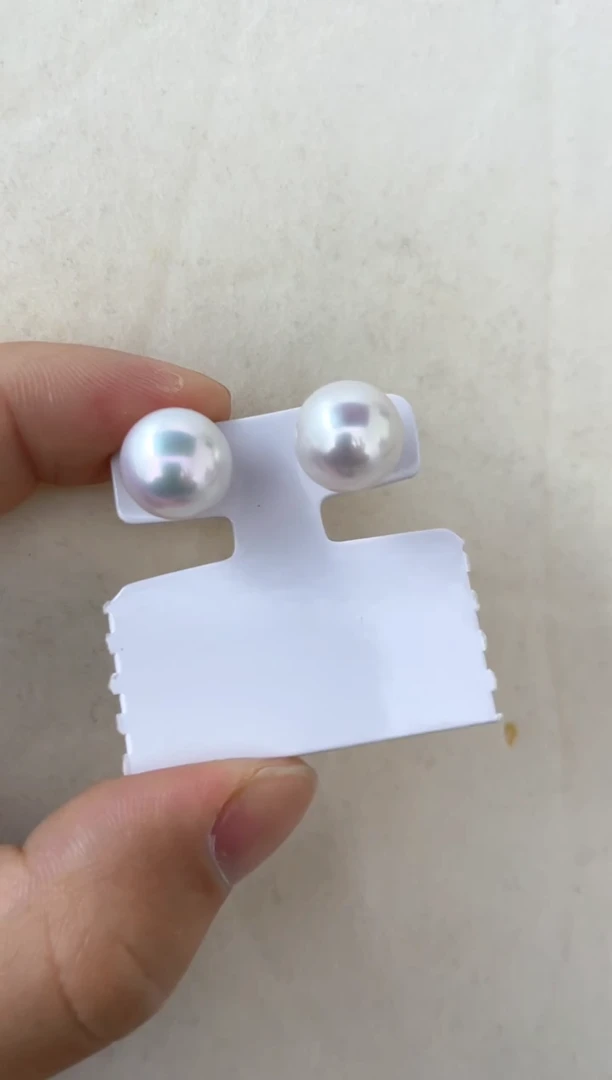 【闪购商品】淡水珍珠耳饰银S925镶嵌耳钉