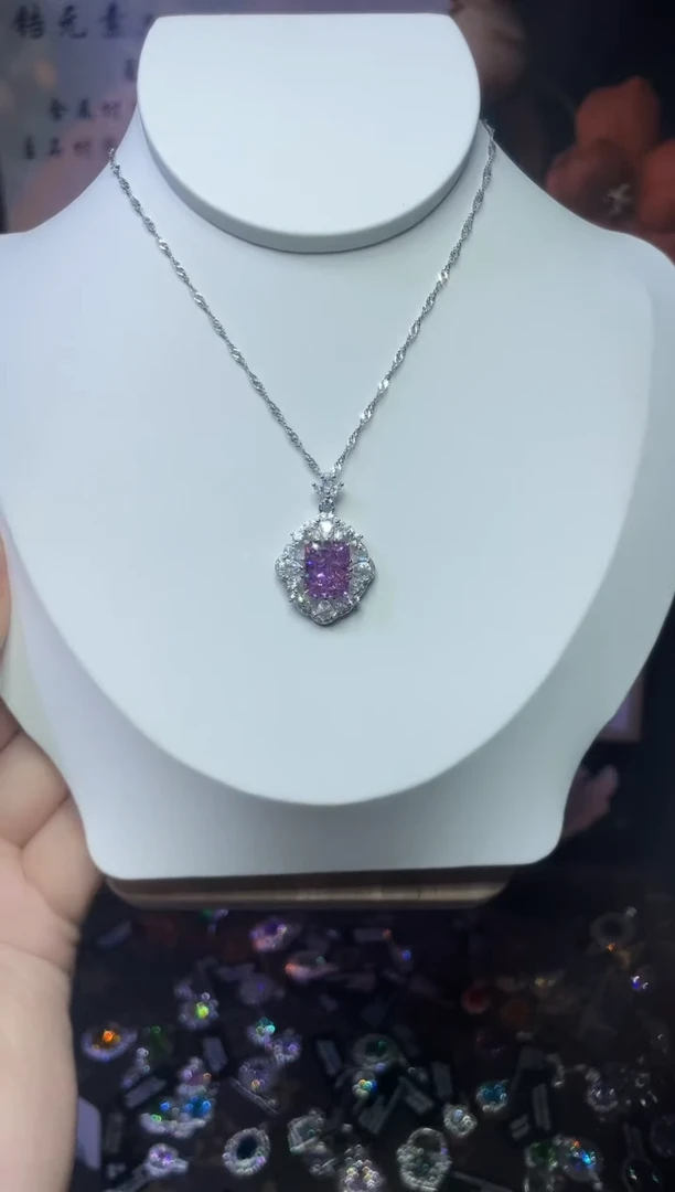 合成立方氧化锆925银编号F0202 套链