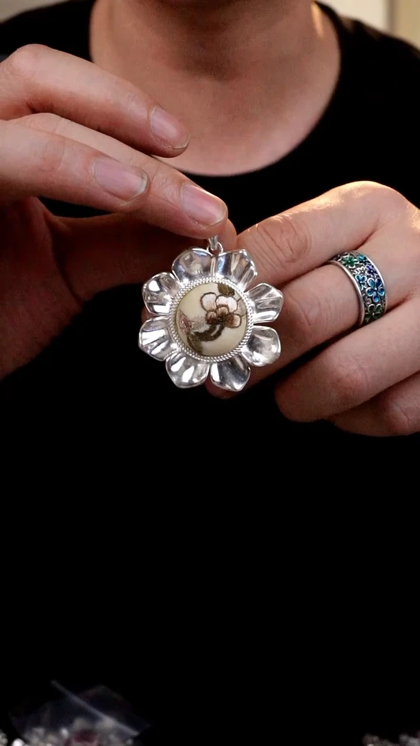 【闪购商品】刺绣053非遗手工刺绣吊坠