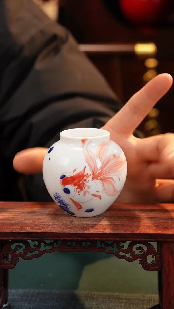 【闪购商品】摆件纯手工手绘高白泥瓷